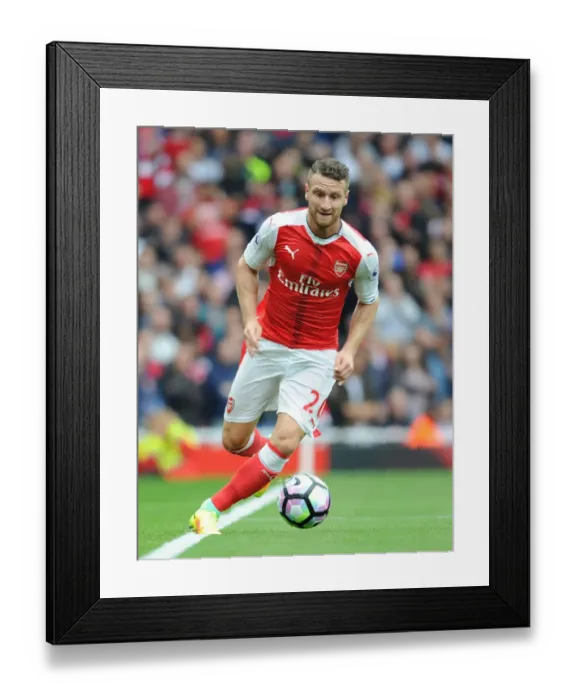 Framed Print : Arsenal vs Southampton: Mustafi's Performance at Emirates Stadium (2016-17)