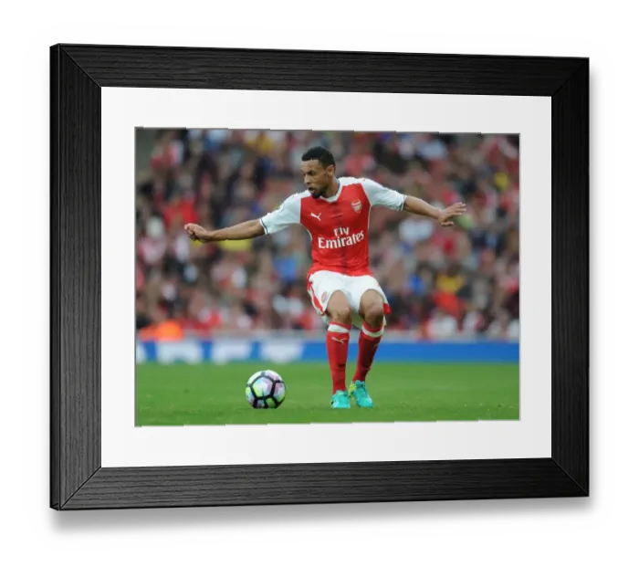 Framed Print : Coquelin in Action: Arsenal vs. Southampton (2016-17)