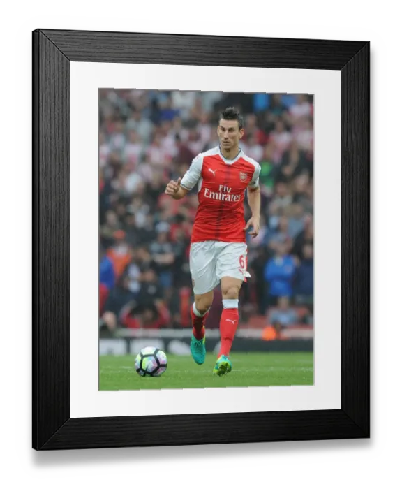 Framed Print : Arsenal's Koscielny in Action Against Southampton (2016-17) at Emirates Stadium Framed Print : Arsenal's Koscielny in Action Against Southampton (2016-17) at Emirates Stadium