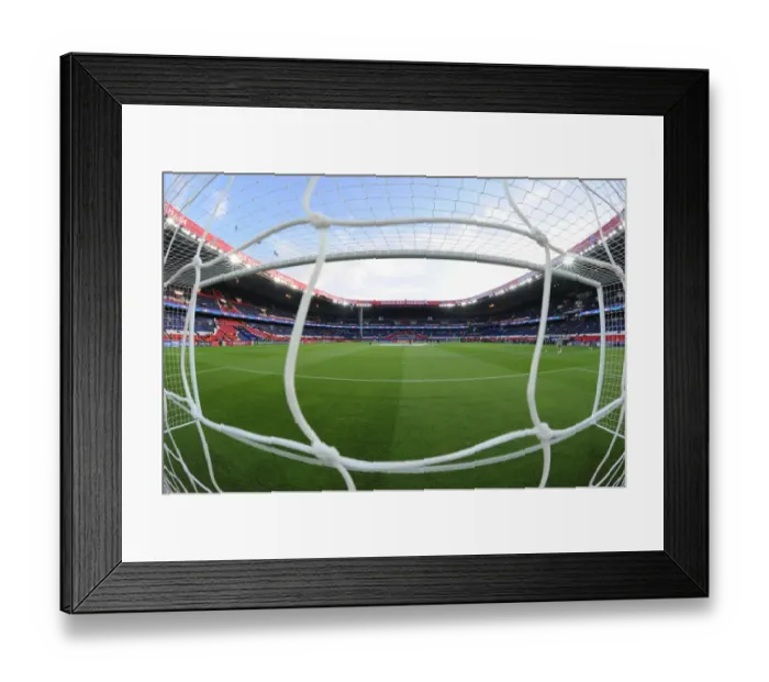 Framed Print : Champions League Showdown: Paris Saint-Germain vs Arsenal at Parc des Princes, 2016