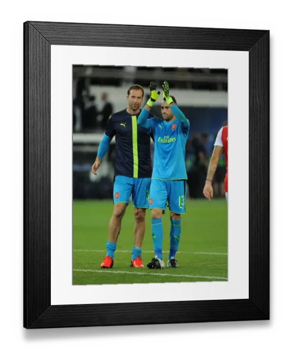 Framed Print : Petr Cech and David Ospina: A Post-Match Moment at Parc des Princes (PSG vs Arsenal, Champions League 2016-17) Framed Print : Petr Cech and David Ospina: A Post-Match Moment at Parc des Princes (PSG vs Arsenal, Champions League 2016-17)