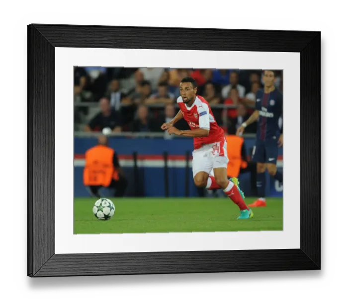 Framed Print : Champions League Clash: Paris Saint-Germain vs Arsenal at Parc des Princes (September 2016)