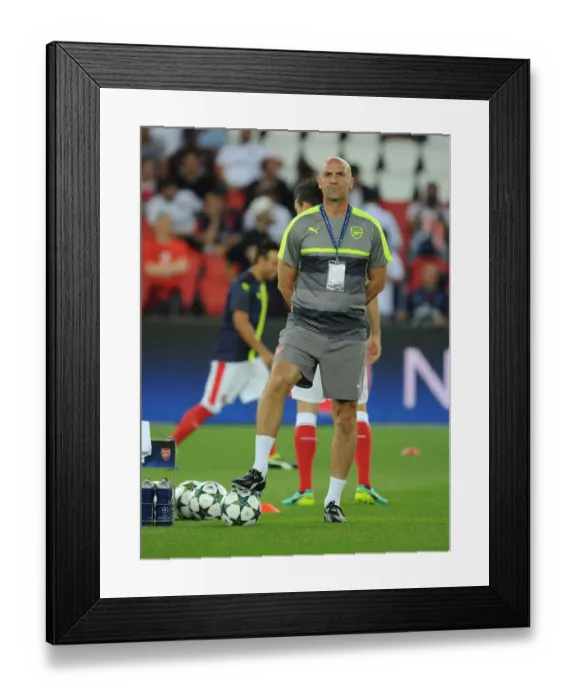 Framed Print : Steve Bould, Arsenal Assistant Manager: Pre-Match Focus at Paris Saint-Germain (2016-17 UEFA Champions League) Framed Print : Steve Bould, Arsenal Assistant Manager: Pre-Match Focus at Paris Saint-Germain (2016-17 UEFA Champions League)
