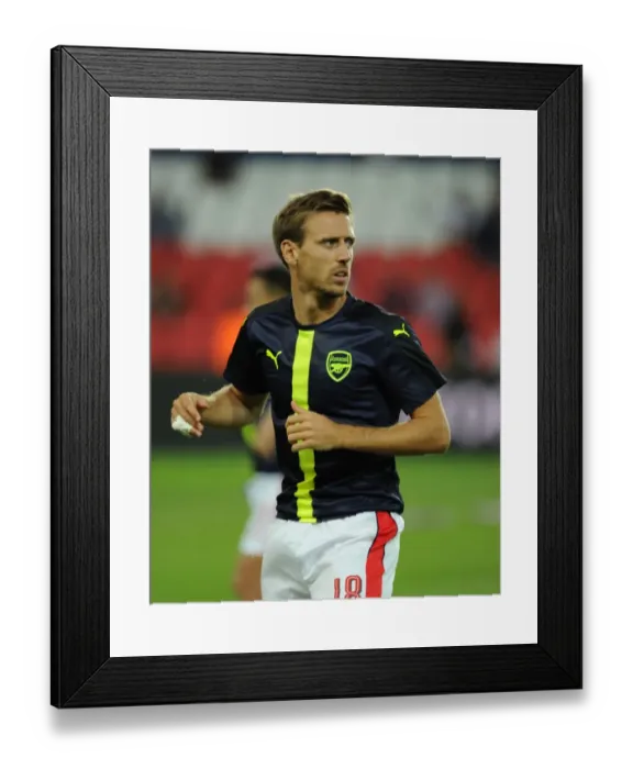 Framed Print : Champions League Showdown: Monreal's Battle at Parc des Princes - Paris Saint-Germain vs. Arsenal Framed Print : Champions League Showdown: Monreal's Battle at Parc des Princes - Paris Saint-Germain vs. Arsenal