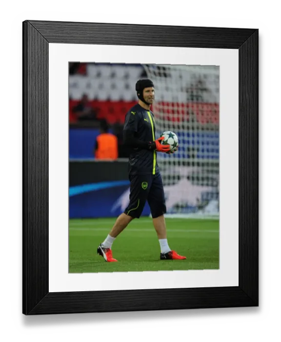Framed Print : Champions League Showdown: Petr Cech vs. Paris Saint-Germain