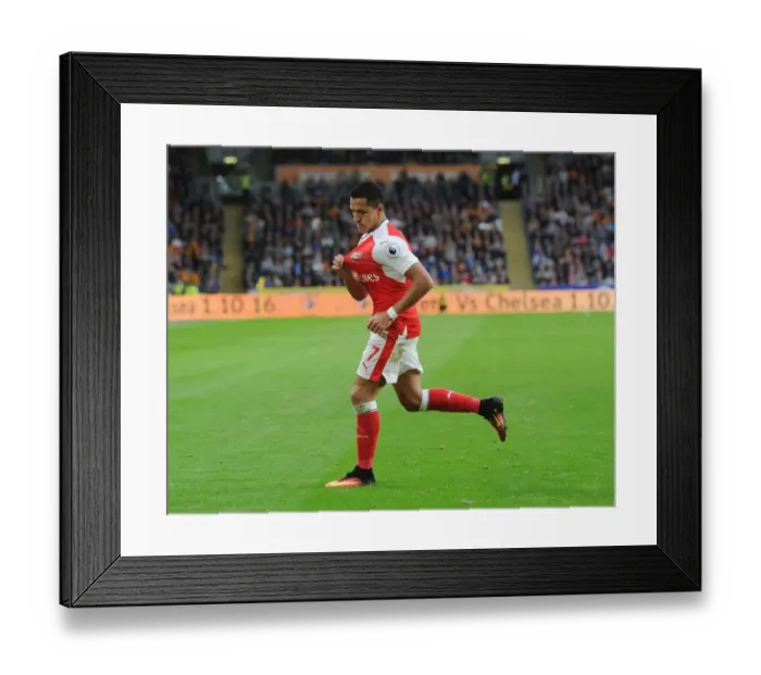 Framed Print : Alexis Sanchez Hat-Trick: Arsenal's Dominance Over Hull City in Premier League (September 17, 2016)