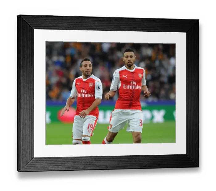 Framed Print : Arsenal's Midfield Dynamo: Cazorla and Coquelin in Action at Hull City (2016-17)