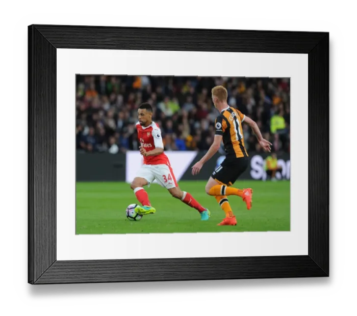 Framed Print : Clash of Midfield Titans: Coquelin vs. Clucas, Hull City vs. Arsenal, Premier League 2016-17 Framed Print : Clash of Midfield Titans: Coquelin vs. Clucas, Hull City vs. Arsenal, Premier League 2016-17