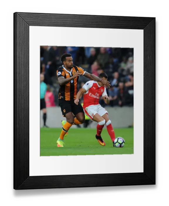 Framed Print : Sanchez vs. Huddlestone: A Premier League Clash at Hull City, 2016-17