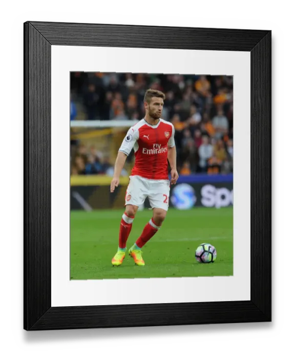 Framed Print : Shkodran Mustafi: Unwavering Concentration in Hull City vs Arsenal (2016-17) Framed Print : Shkodran Mustafi: Unwavering Concentration in Hull City vs Arsenal (2016-17)