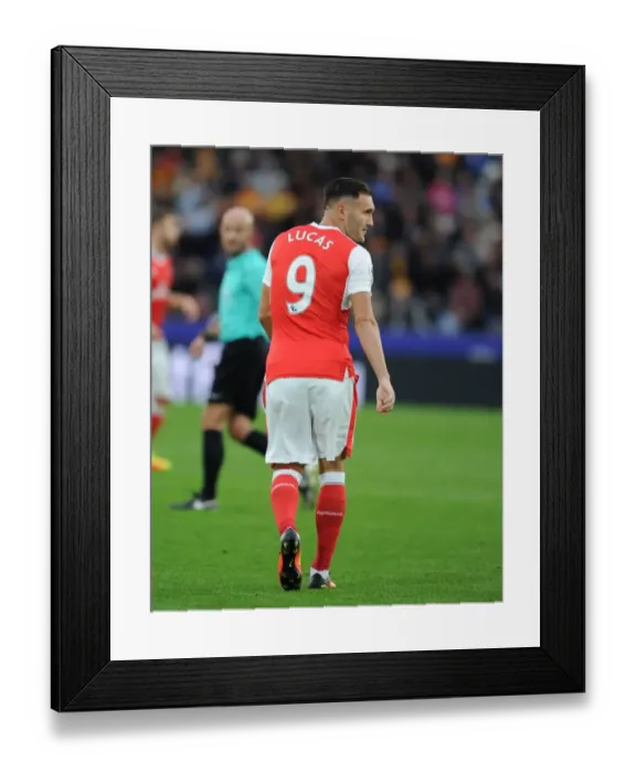 Framed Print : Lucas Perez in Action: Hull City vs Arsenal, Premier League 2016-17 Framed Print : Lucas Perez in Action: Hull City vs Arsenal, Premier League 2016-17