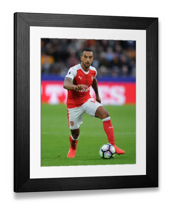 Framed Print : Theo Walcott in Action: Hull City vs Arsenal, Premier League 2016-17