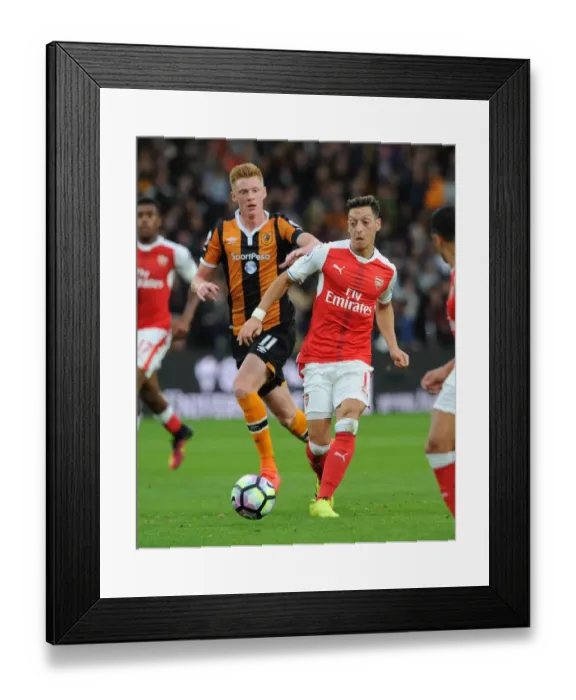 Framed Print : Mesut Ozil vs Sam Clucas: A Battle of Wits in the Premier League Framed Print : Mesut Ozil vs Sam Clucas: A Battle of Wits in the Premier League
