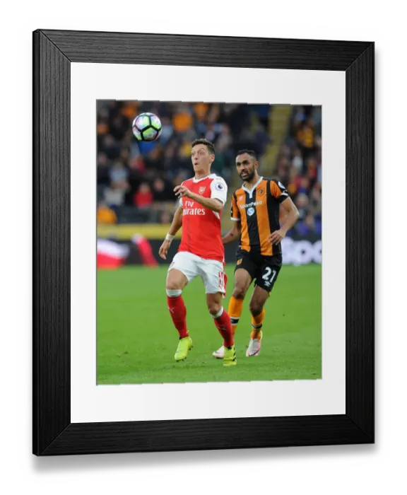 Framed Print : Mesut Ozil vs. Ahmed Elmohamady: A Football Showdown at Hull City (2016-17)