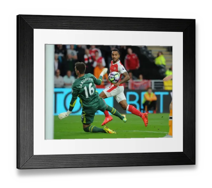 Framed Print : Theo Walcott Scores Arsenal's Second Goal Against Hull City, September 2016 Framed Print : Theo Walcott Scores Arsenal's Second Goal Against Hull City, September 2016