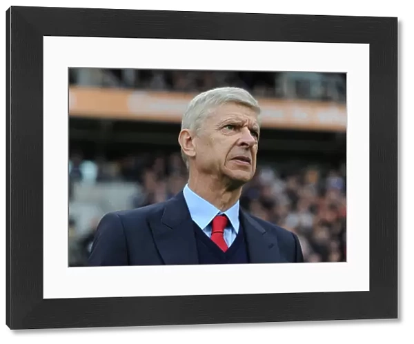 Arsene Wenger the Arsenal Manager. Hull City 1: 4 Arsenal. Premier League. KCOM Stadium