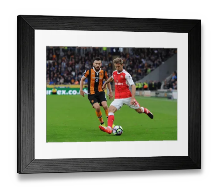 Framed Print : Nacho Monreal (Arsenal) Robert Snodgrass (Hull). Hull City 1: 4 Arsenal. Premier League Framed Print : Nacho Monreal (Arsenal) Robert Snodgrass (Hull). Hull City 1: 4 Arsenal. Premier League
