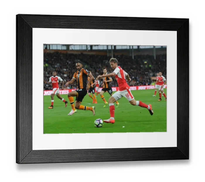 Framed Print : Nacho Monreal (Arsenal) Ahmed Elmohamady (Hull). Hull City 1: 4 Arsenal. Premier League Framed Print : Nacho Monreal (Arsenal) Ahmed Elmohamady (Hull). Hull City 1: 4 Arsenal. Premier League