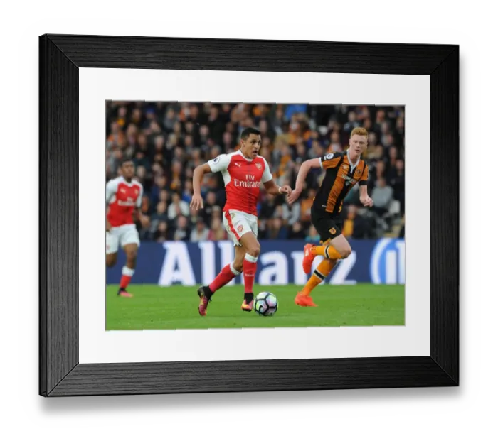 Framed Print : Alexis Sanchez (Arsenal). Hull City 1: 4 Arsenal. Premier League. KCOM Stadium, Hull Framed Print : Alexis Sanchez (Arsenal). Hull City 1: 4 Arsenal. Premier League. KCOM Stadium, Hull