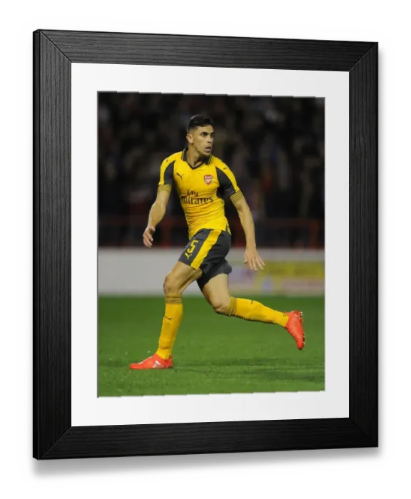Framed Print : Gabriel Faces Nottingham Forest in EFL Cup Showdown Framed Print : Gabriel Faces Nottingham Forest in EFL Cup Showdown