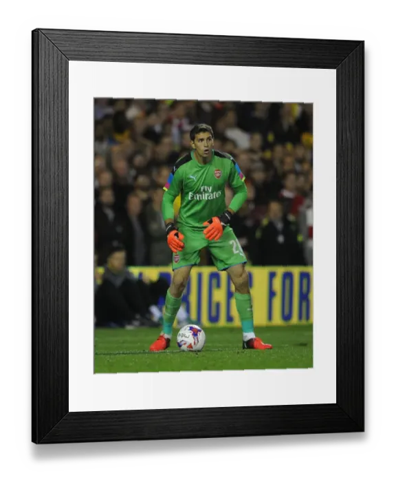 Framed Print : Emiliano Martinez in Action: Arsenal's Goalkeeper Shines in EFL Cup Clash Against Nottingham Forest (2016-17) Framed Print : Emiliano Martinez in Action: Arsenal's Goalkeeper Shines in EFL Cup Clash Against Nottingham Forest (2016-17)