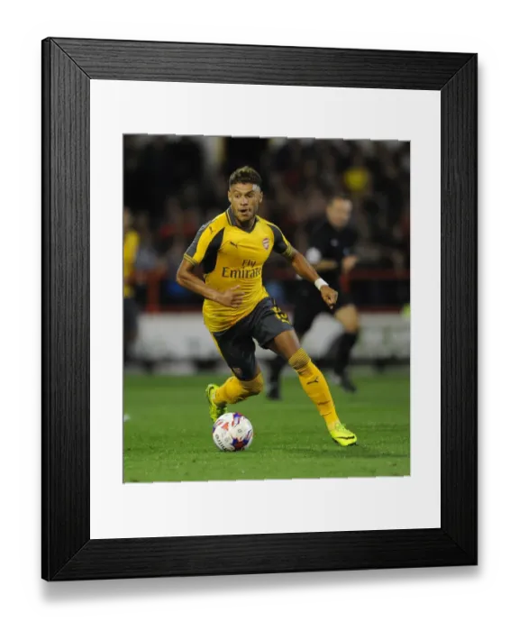 Framed Print : Alex Oxlade-Chamberlain in Action: Arsenal's Win Against Nottingham Forest in the EFL Cup (2016-17) Framed Print : Alex Oxlade-Chamberlain in Action: Arsenal's Win Against Nottingham Forest in the EFL Cup (2016-17)