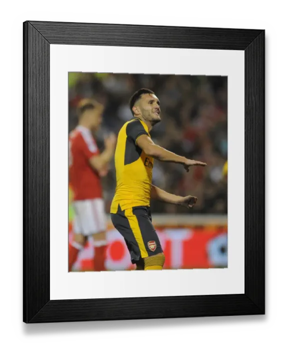 Framed Print : Lucas Perez Brace: Arsenal Triumph Over Nottingham Forest in EFL Cup Framed Print : Lucas Perez Brace: Arsenal Triumph Over Nottingham Forest in EFL Cup