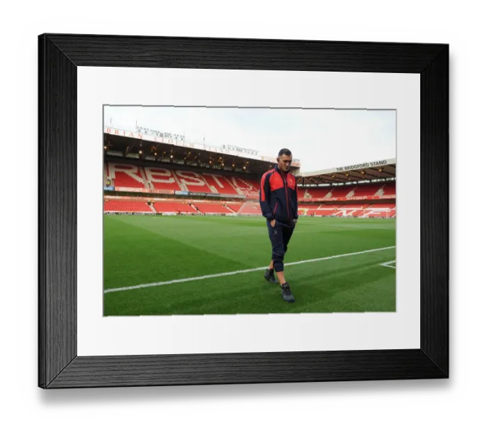 Framed Print : Lucas Perez Inspects Nottingham Forest Pitch Ahead of Arsenal's EFL Cup Clash Framed Print : Lucas Perez Inspects Nottingham Forest Pitch Ahead of Arsenal's EFL Cup Clash