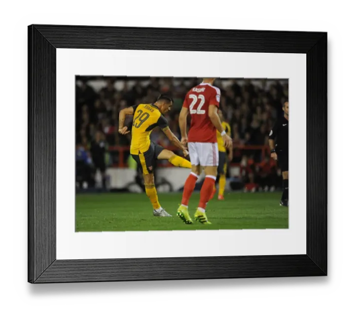 Framed Print : Granit Xhaka Scores for Arsenal Against Nottingham Forest in EFL Cup (2016) Framed Print : Granit Xhaka Scores for Arsenal Against Nottingham Forest in EFL Cup (2016)