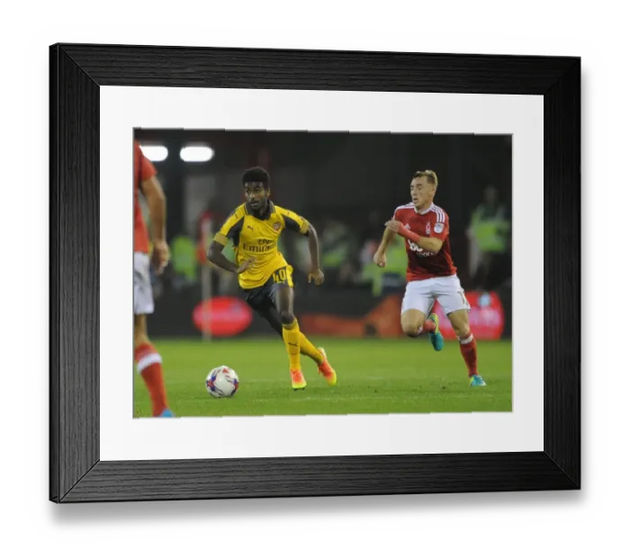 Framed Print : Gedion Zelalem (Arsenal) Matty Fryatt (Forest)