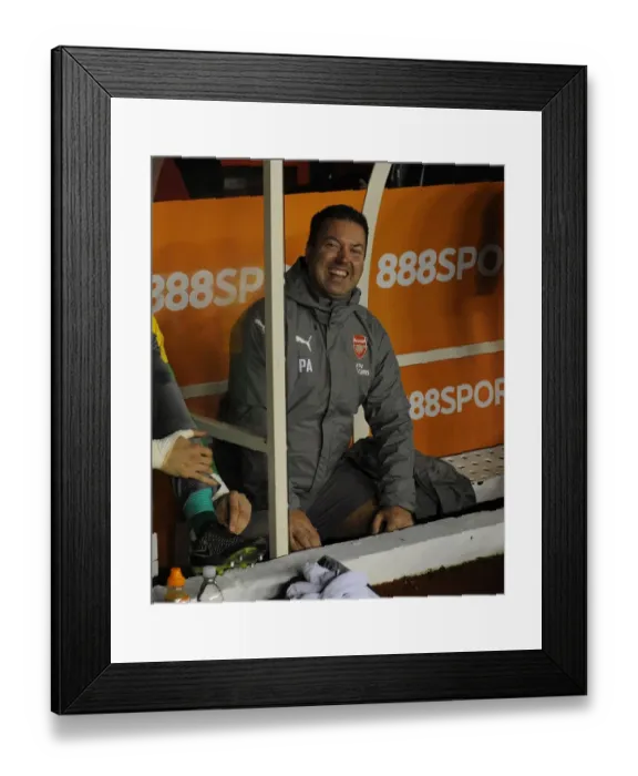Framed Print : Paul Akers (Arsenal). Nottingham Forest 0: 4 Arsenal