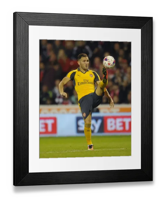 Framed Print : Lucas Perez (Arsenal). Nottingham Forest 0: 4 Arsenal Framed Print : Lucas Perez (Arsenal). Nottingham Forest 0: 4 Arsenal