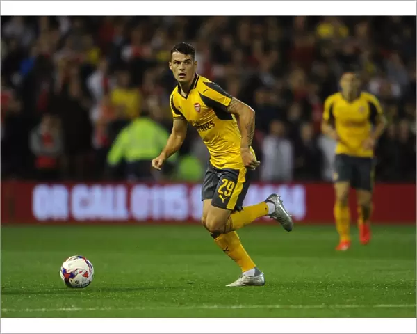 Granit Xhaka (Arsenal). Nottingham Forest 0: 4 Arsenal. EPL League Cup. 3rd Round