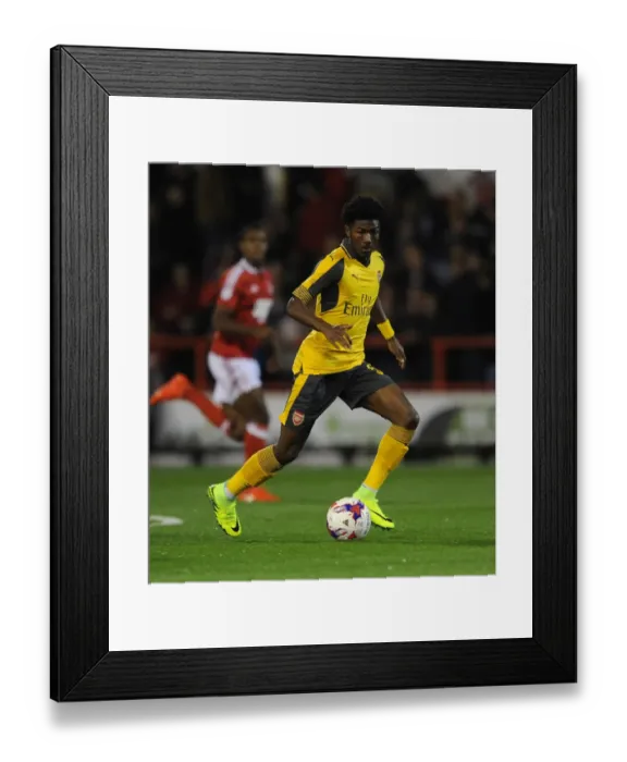 Framed Print : Ainsley Maitland-Niles Stars: Arsenal Crushes Nottingham Forest 4-0 in League Cup