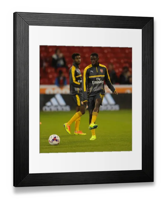 Framed Print : Josh Dasilva (Arsenal). Nottingham Forest 0: 4 Arsenal. EPL League Cup. 3rd Round