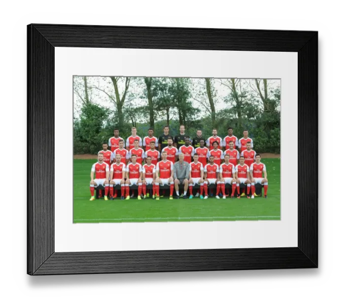 Framed Print : Arsenal 1st Team Squad: 2016-17 Season - The Complete Lineup at London Colney Framed Print : Arsenal 1st Team Squad: 2016-17 Season - The Complete Lineup at London Colney