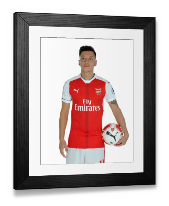 Framed Print : Mesut Ozil: Arsenal's 2016-17 First Team Member