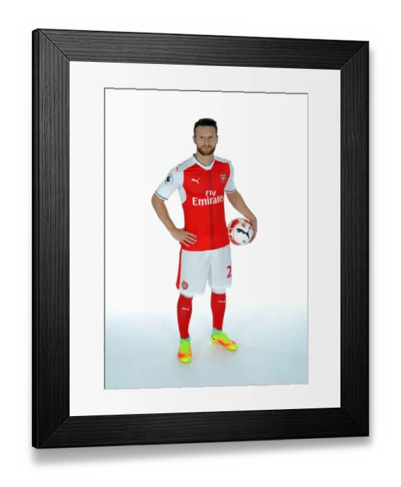 Framed Print : Shkodran Mustafi: Arsenal FC's 2016-17 First Team Member Framed Print : Shkodran Mustafi: Arsenal FC's 2016-17 First Team Member