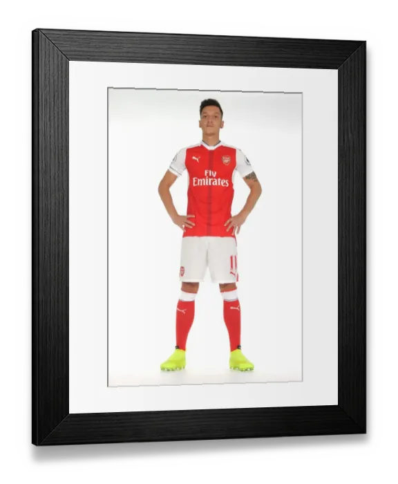Framed Print : Mesut Ozil: Arsenal's 2016-17 First Team Member