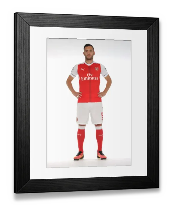Framed Print : Arsenal's Lucas Perez at Training, 2016-17 Squad