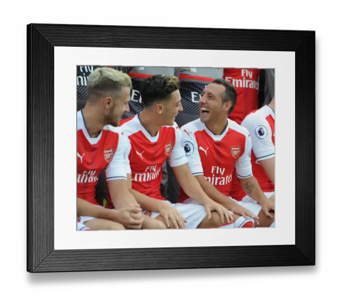Framed Print : Arsenal 1st Team Squad: 2016-17 - Santi Cazorla's Portrait