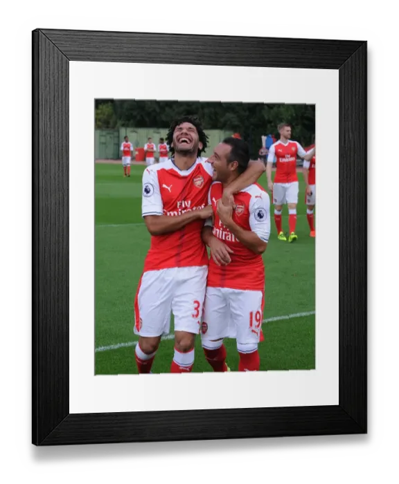 Framed Print : Arsenal 1st Team Squad: Elneny and Cazorla, 2016-17 Season Framed Print : Arsenal 1st Team Squad: Elneny and Cazorla, 2016-17 Season