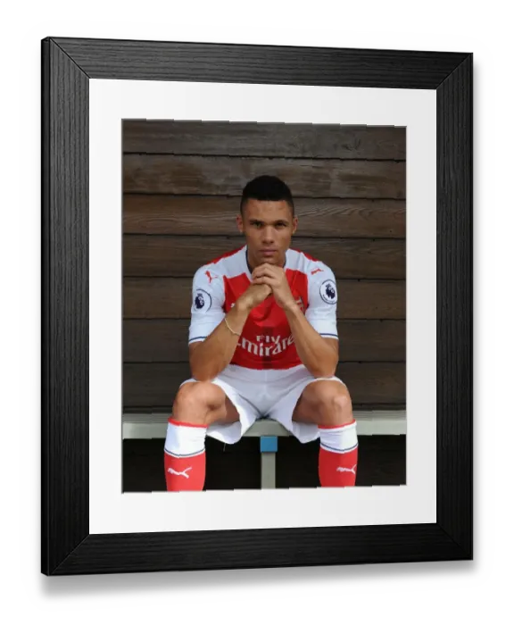 Framed Print : Arsenal 1st Team Squad: Kieran Gibbs Portrait, 2016-17 Season Framed Print : Arsenal 1st Team Squad: Kieran Gibbs Portrait, 2016-17 Season