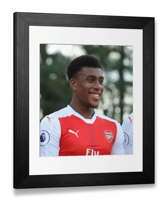 Framed Print : Arsenal 1st Team Squad: 2016-17 - Portrait of Alex Iwobi