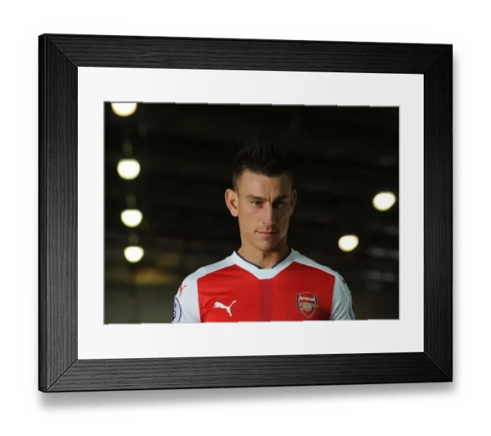 Framed Print : Arsenal FC 2016-17 Squad: Laurent Koscielny at Team Photocall