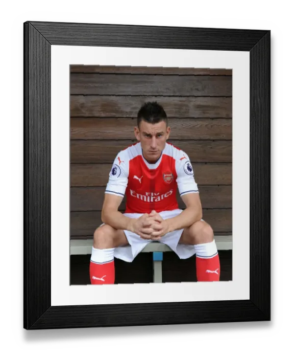 Framed Print : Arsenal FC 2016-17 Squad: Laurent Koscielny at Photocall Framed Print : Arsenal FC 2016-17 Squad: Laurent Koscielny at Photocall