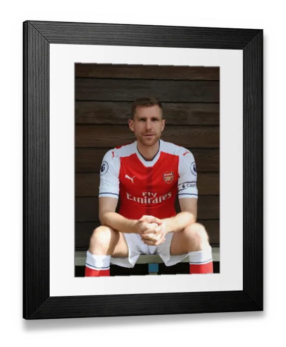 Framed Print : Arsenal 1st Team Squad: Per Mertesacker at 2016-17 Photocall Framed Print : Arsenal 1st Team Squad: Per Mertesacker at 2016-17 Photocall