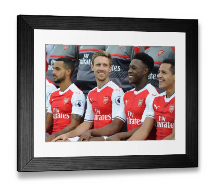 Framed Print : Arsenal 1st Team Squad: 2016-17 - Nacho Monreal at Training Session