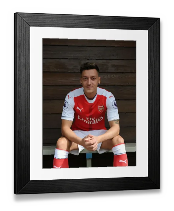 Framed Print : Mesut Ozil at Arsenal First Team Training 2016-17