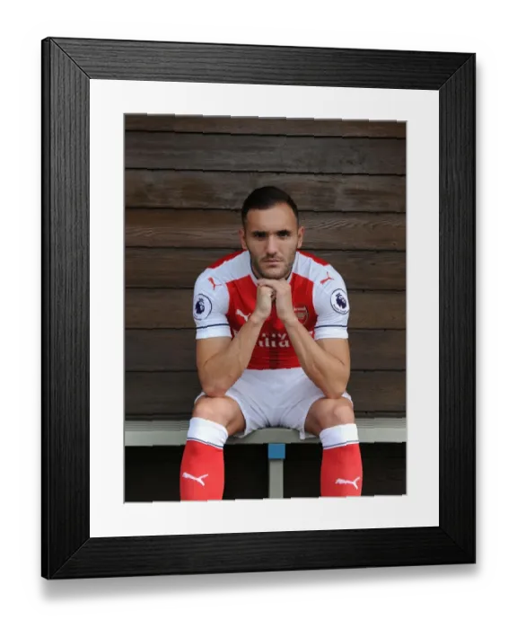 Framed Print : Arsenal FC 2016-17 Squad Photocall: Lucas Perez